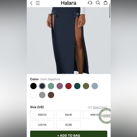 [Halara] NWT Waisted Decorative Buckle Split 2-in-1 Maxi
Casual Skirt - Picture 9 of 12